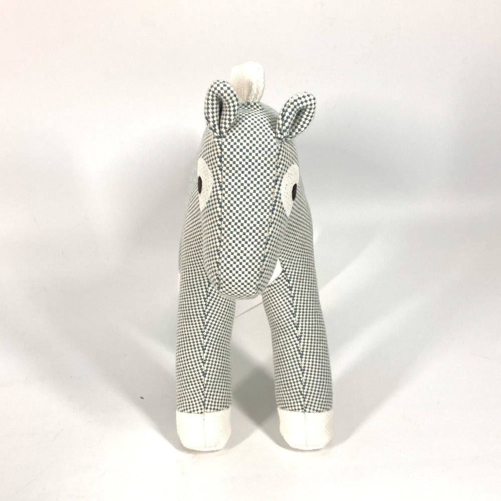 HERMES Plush Doll cotton blue horse cheval Cheval Honore Epoppe Horse