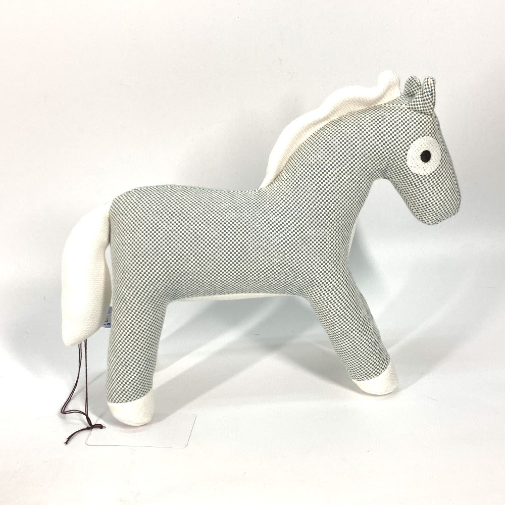 HERMES Plush Doll cotton blue horse cheval Cheval Honore Epoppe Horse
