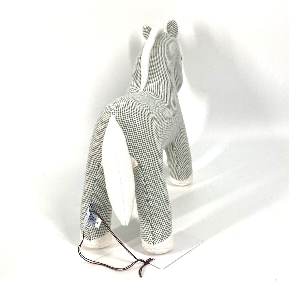 HERMES Plush Doll cotton blue horse cheval Cheval Honore Epoppe Horse