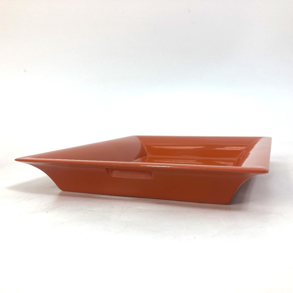 HERMES hair accessory lacquer Orange tray Vidposh tray Women Used