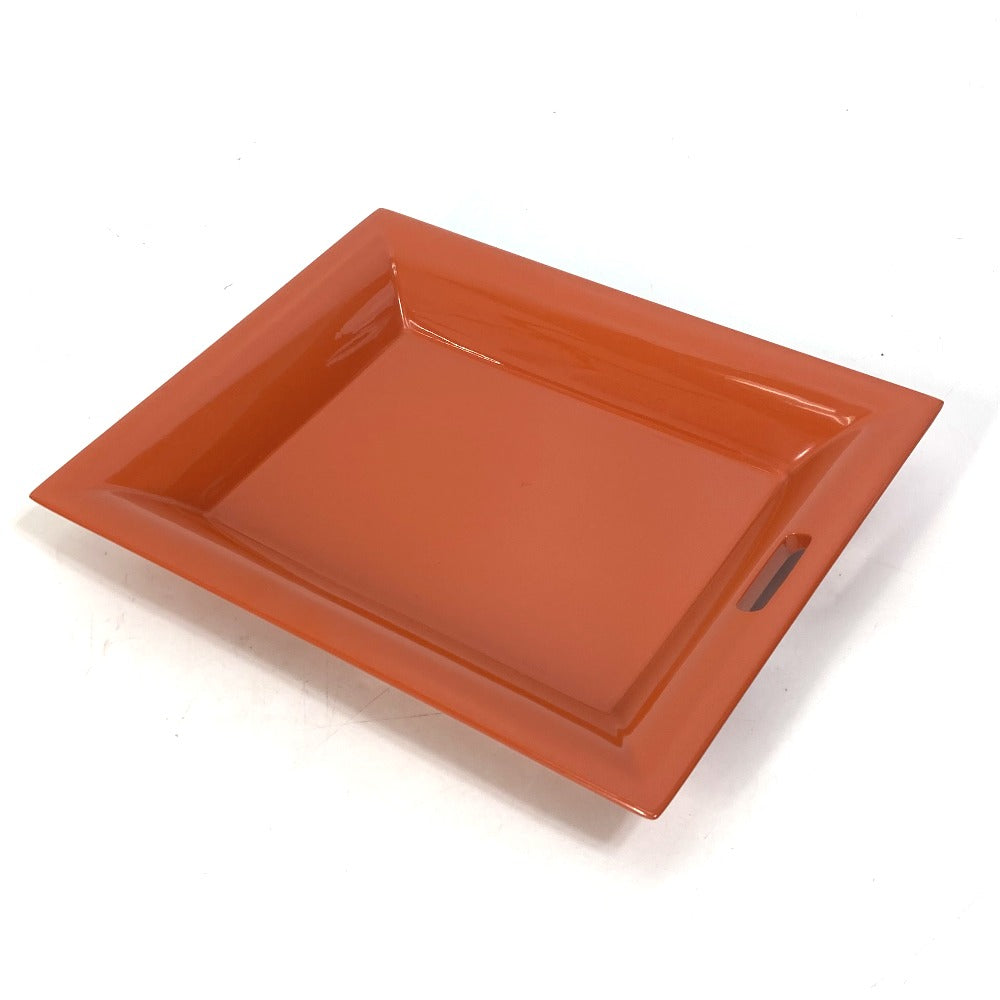 HERMES hair accessory lacquer Orange tray Vidposh tray Women Used