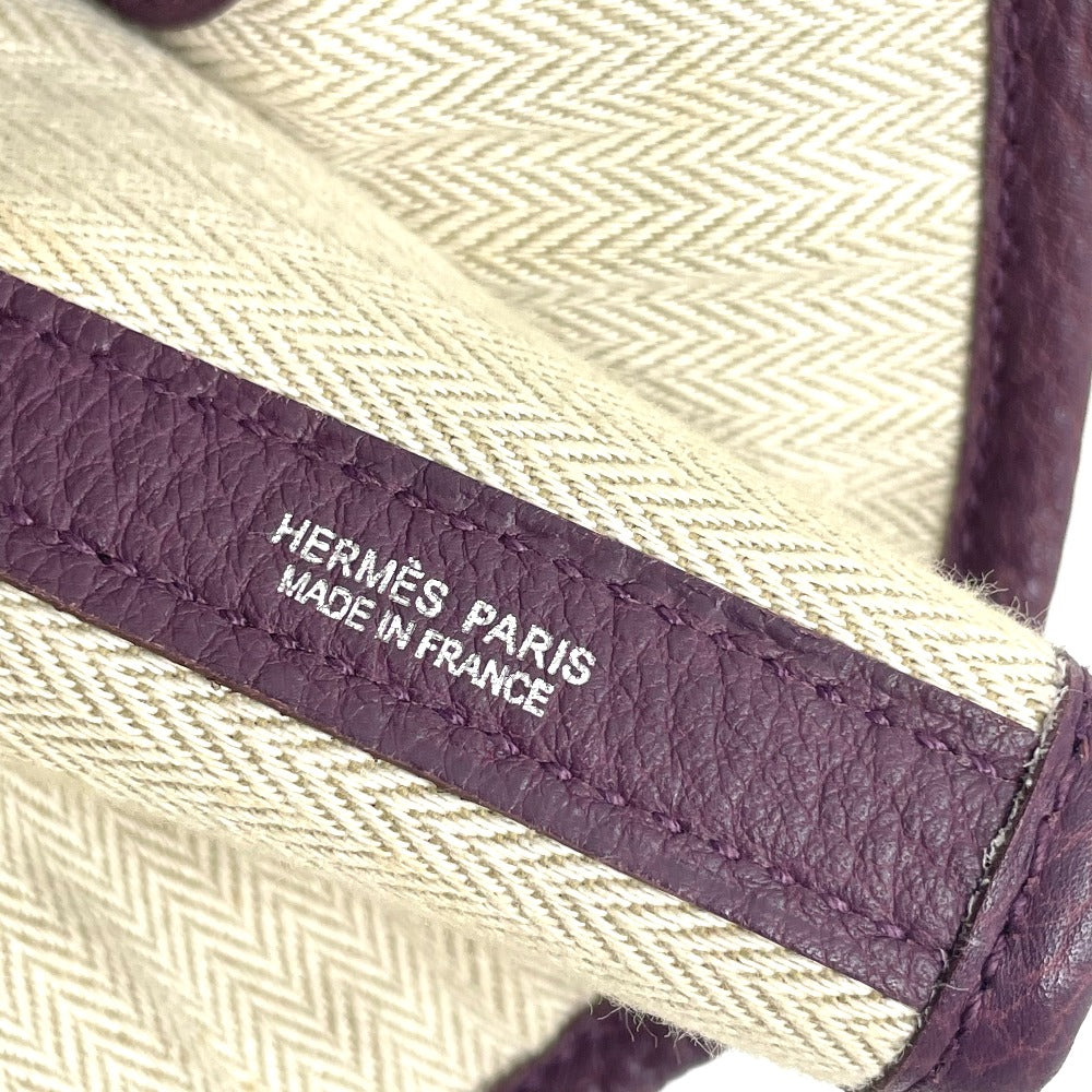 HERMES Tote Bag Negonda Purple type Garden party PM Women Used