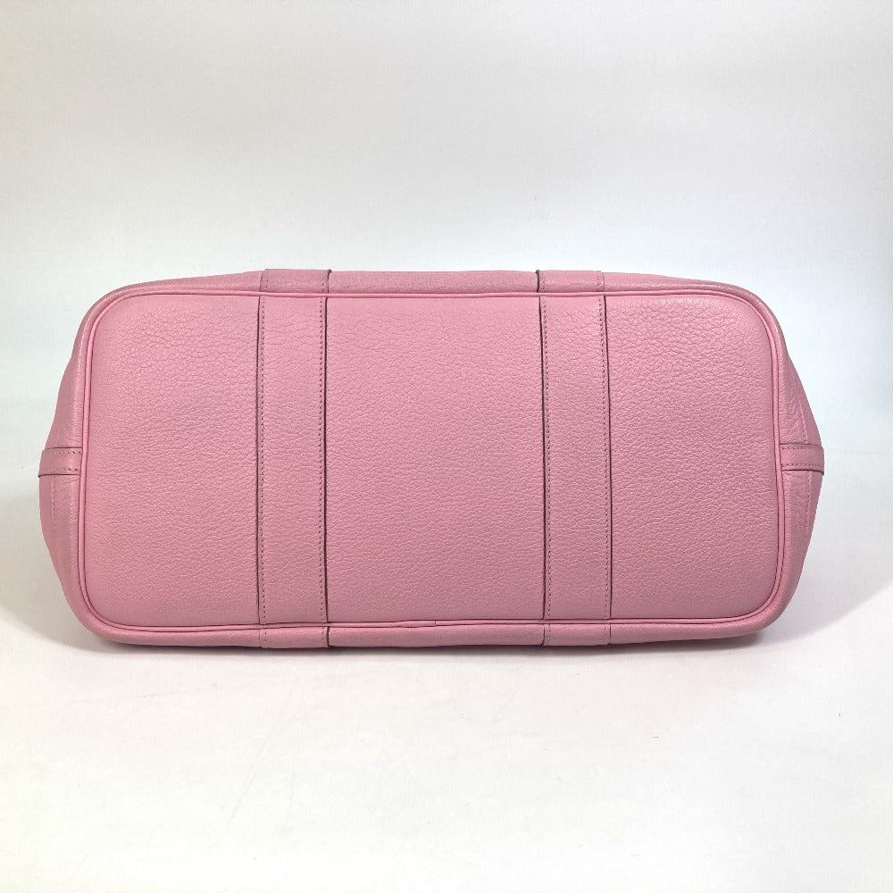 HERMES Tote Bag leather pink Garden party PM Tote Bag Women Used