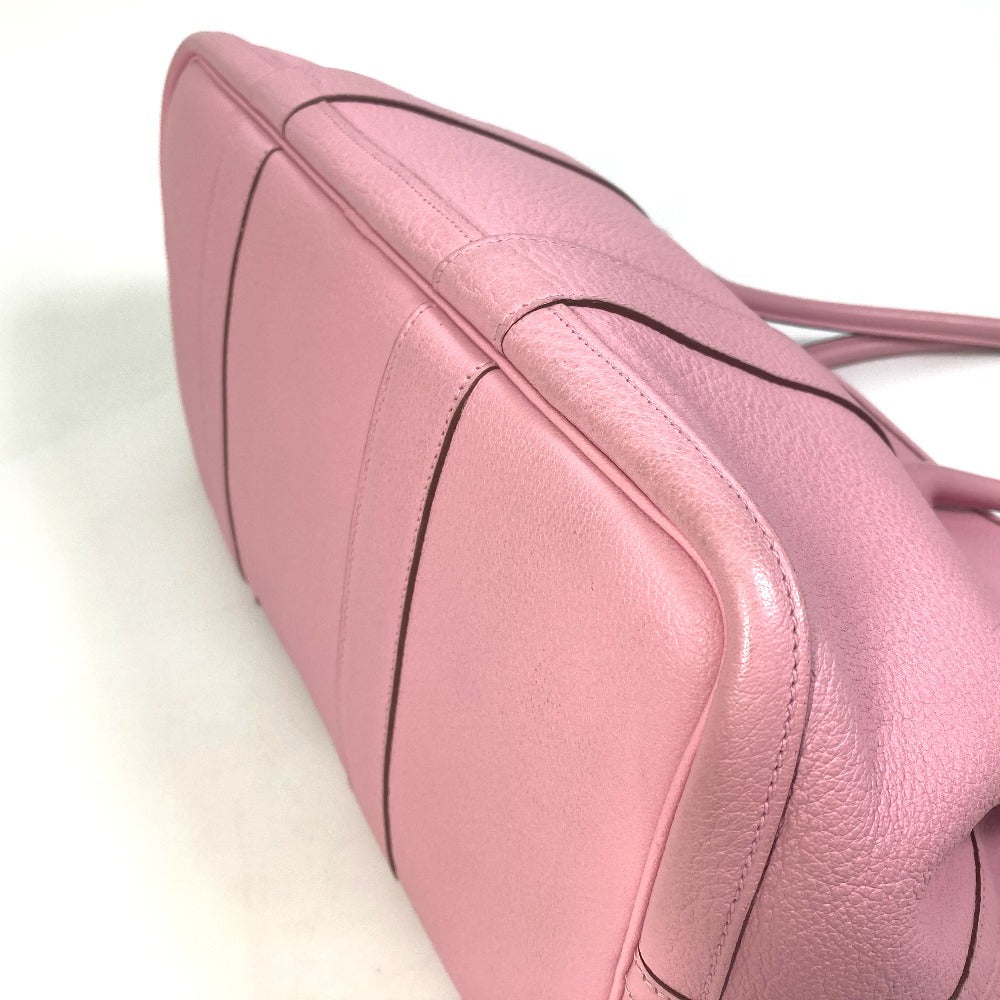 HERMES Tote Bag leather pink Garden party PM Tote Bag Women Used