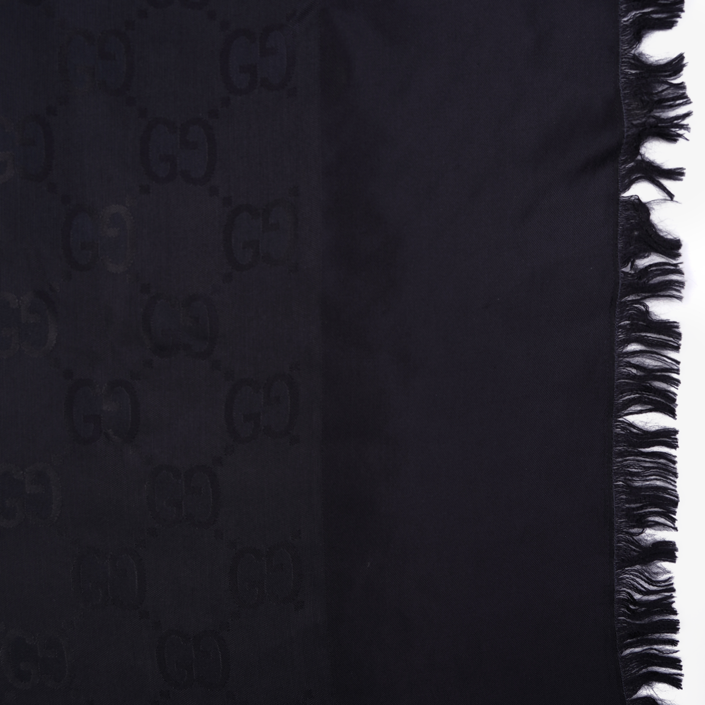 Gucci Womens Silk Scarf Black 140x140cm