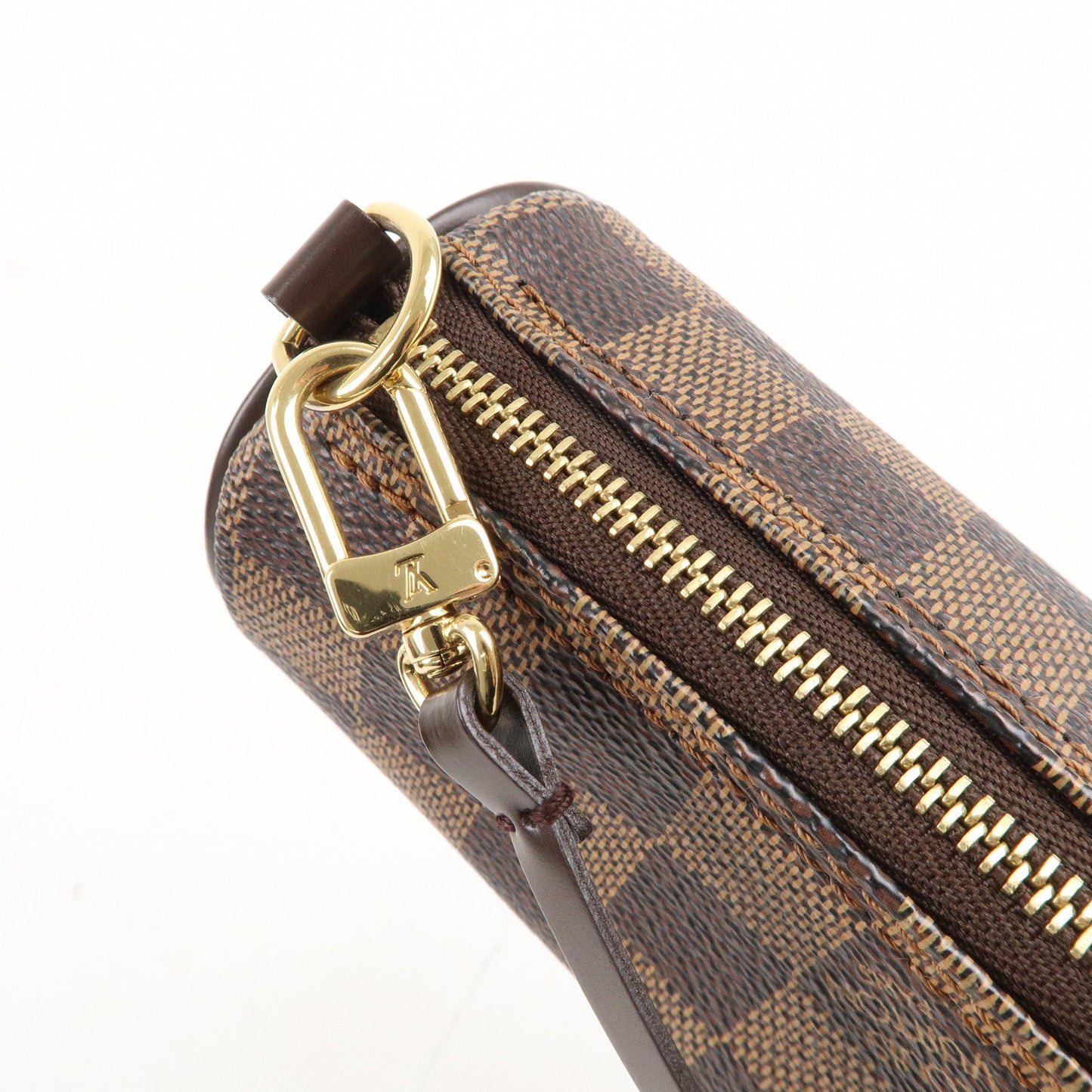 Authe Louis Vuitton Damier Papillon 30 Hand Bag & Pouch Brown N51303