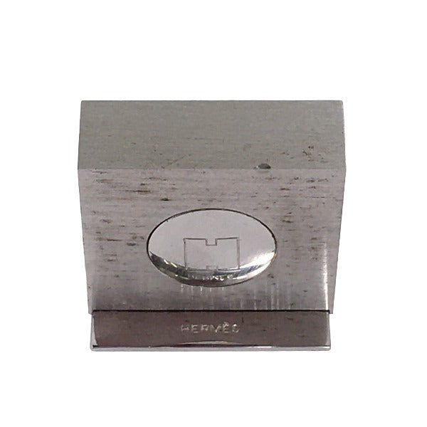 HERMES Other miscellaneous goods metal Silver With Box photo frame H logo Photo stand Women(Unisex) Used