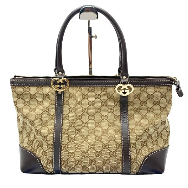 GUCCI Tote Bag 257069 GG canvas beige Handbag GG pattern canvas unisex(Unisex) Used