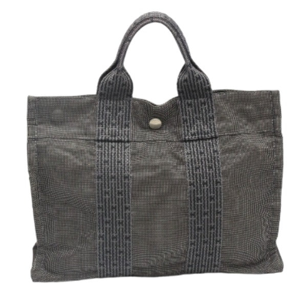 HERMES Tote Bag Polyamide polyester gray Her Line PM Women(Unisex) Used