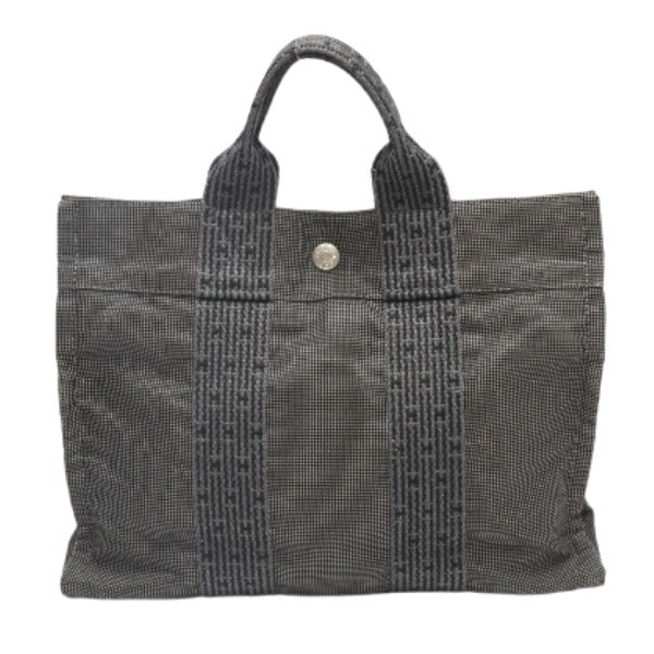 HERMES Tote Bag Polyamide polyester gray Her Line PM Women(Unisex) Used