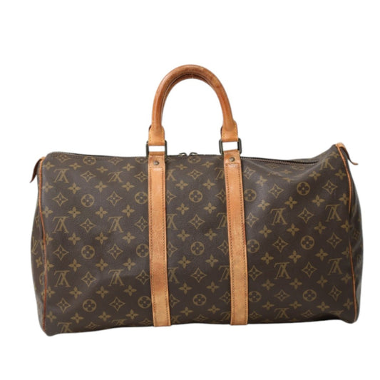LOUIS VUITTON Boston Duffel bag M41428 Monogram canvas Brown Monogram Travel bag