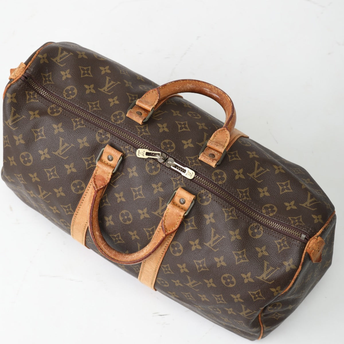 LOUIS VUITTON Boston Duffel bag M41428 Monogram canvas Brown Monogram Travel bag