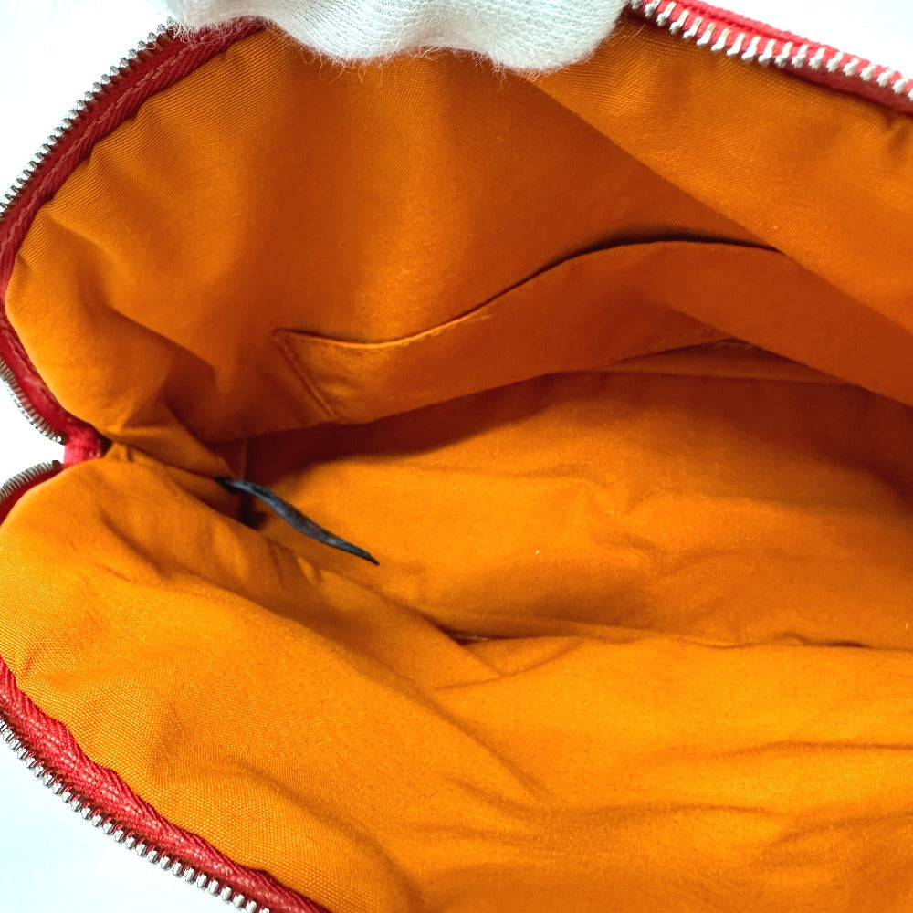 HERMES Pouch cotton Red Bored 25