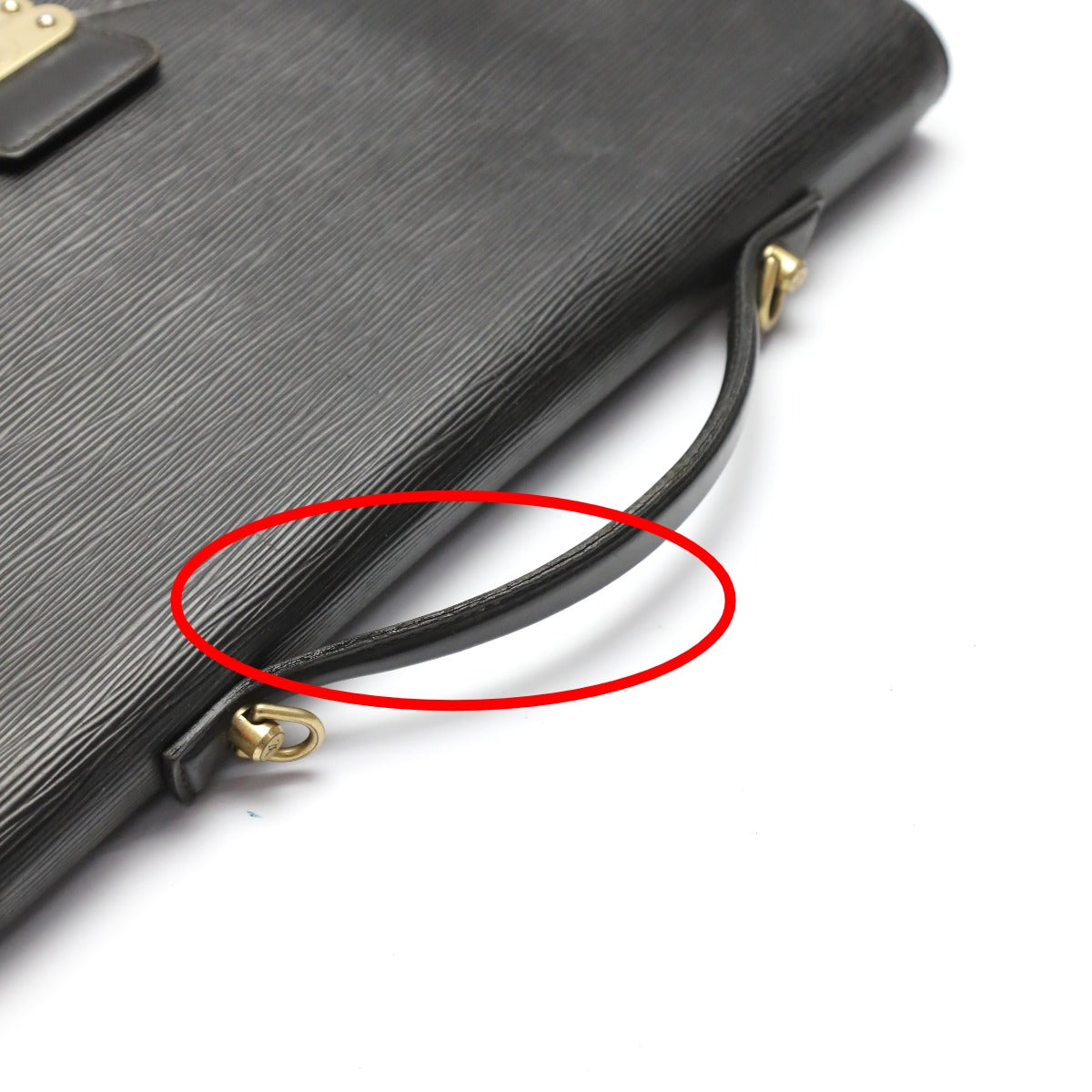 LOUIS VUITTON Business bag M54462 Epi Leather Noir Business bag Epi Porto de cuman bandouliere mens Used