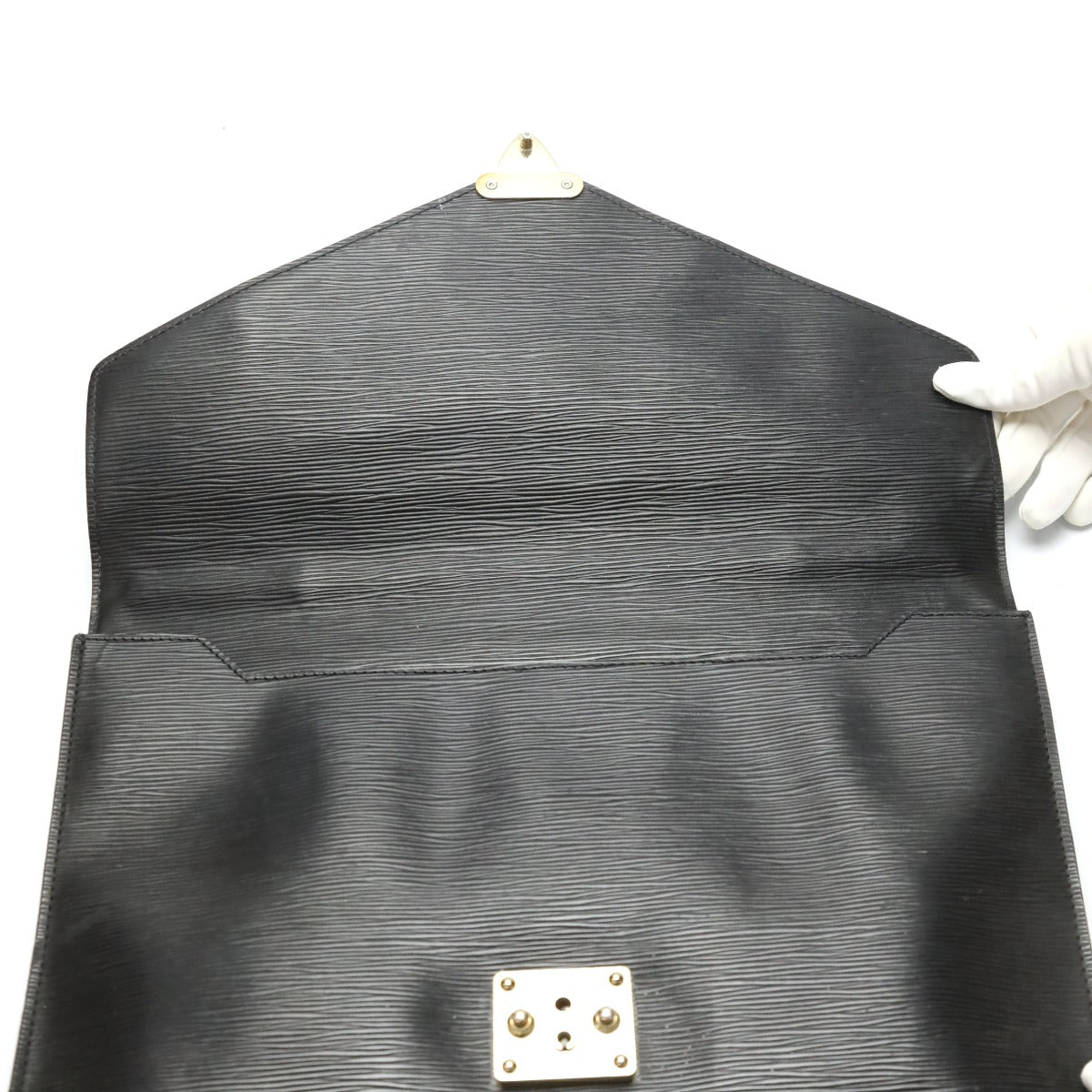LOUIS VUITTON Business bag M54462 Epi Leather Noir Business bag Epi Porto de cuman bandouliere mens Used
