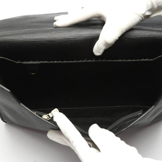 LOUIS VUITTON Business bag M54462 Epi Leather Noir Business bag Epi Porto de cuman bandouliere mens Used