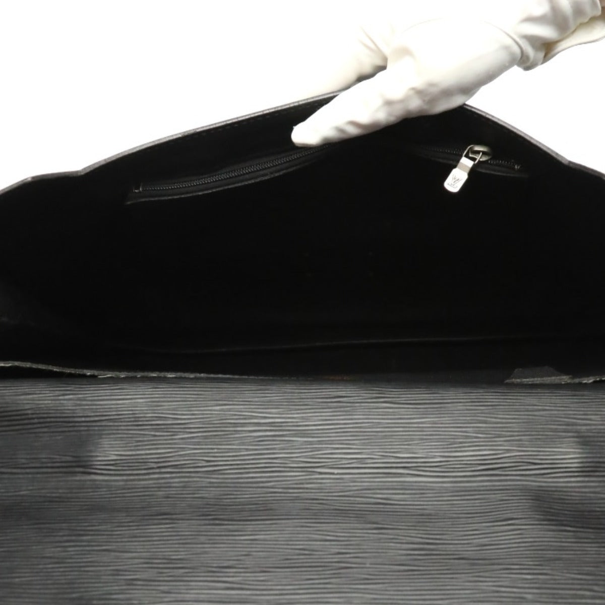 LOUIS VUITTON Business bag M54462 Epi Leather Noir Business bag Epi Porto de cuman bandouliere mens Used