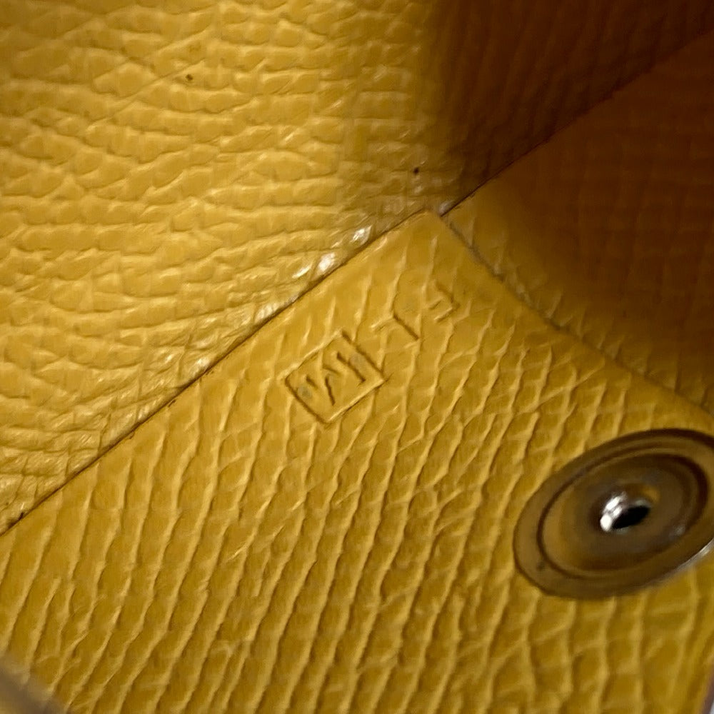 HERMES Card Case Epsom yellow Calvi