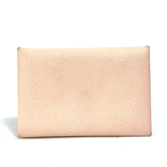 HERMES Card Case Epsom Pink type By color Calvi Verso Women Used