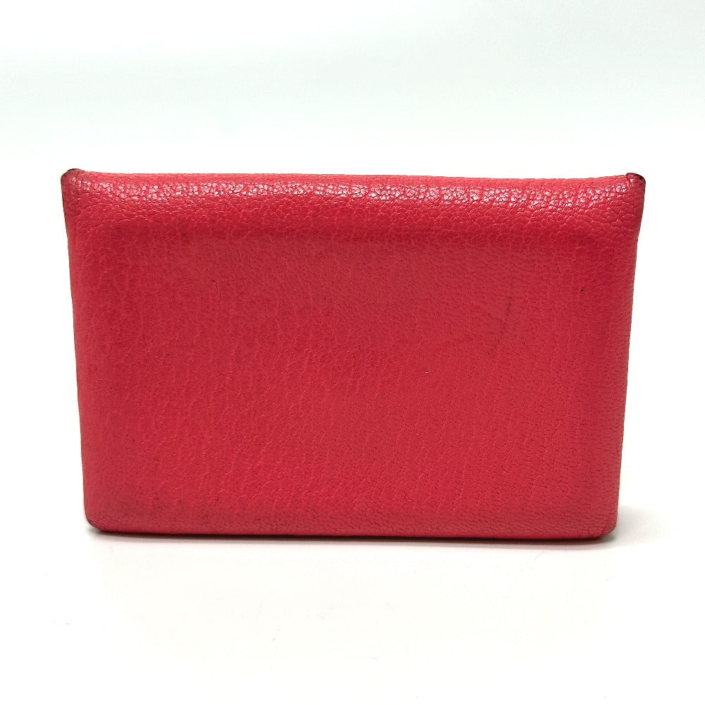 HERMES Card Case Epsom pink Business Card Holder Pass Case Calvi