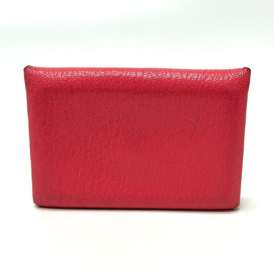 HERMES Card Case Epsom pink Business Card Holder Pass Case Calvi