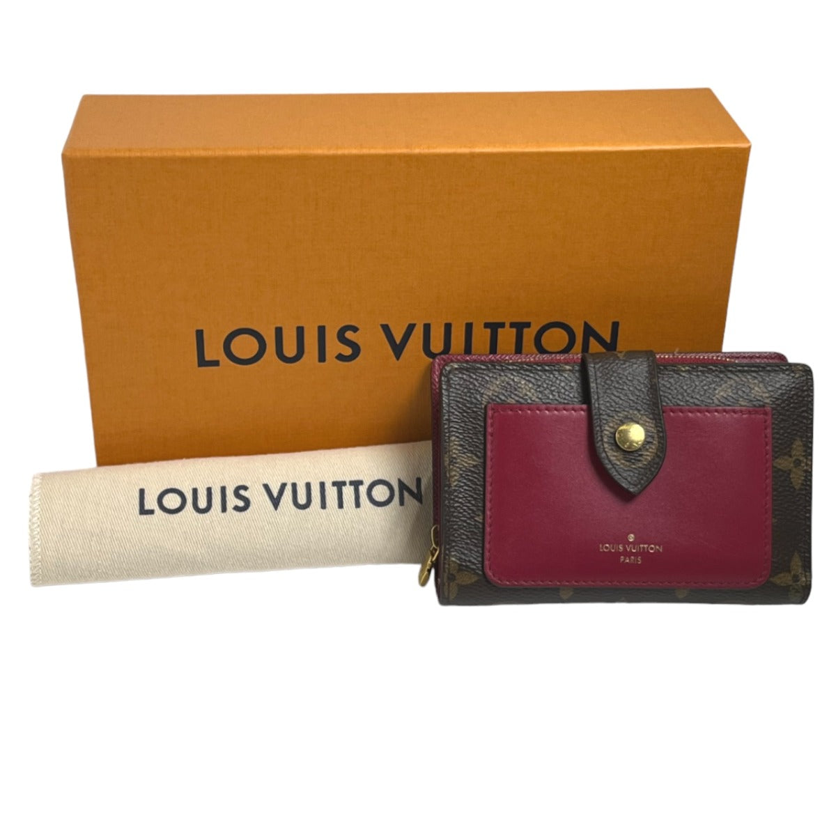 LOUIS VUITTON Bifold Wallet M69433 Monogram canvas Fuchsia Bifold Wallet Monogram Portefeuille Juliet Women Used