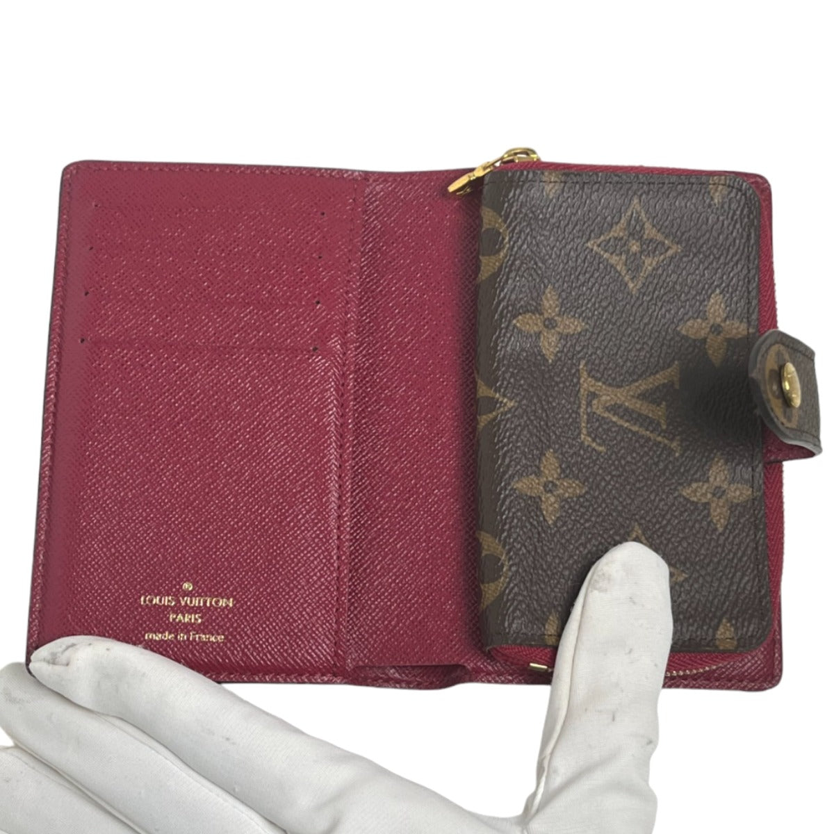 LOUIS VUITTON Bifold Wallet M69433 Monogram canvas Fuchsia Bifold Wallet Monogram Portefeuille Juliet Women Used