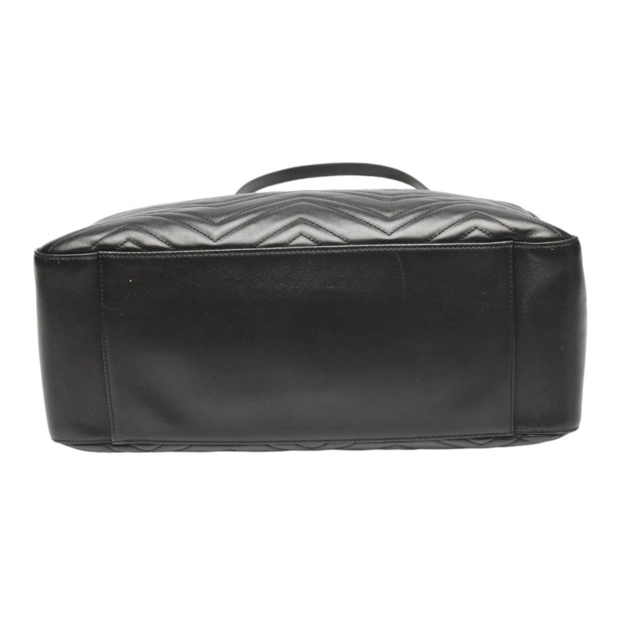 GUCCI Tote Bag 453569 leather black Tote bag leather GG Marmont unisex(Unisex) Used