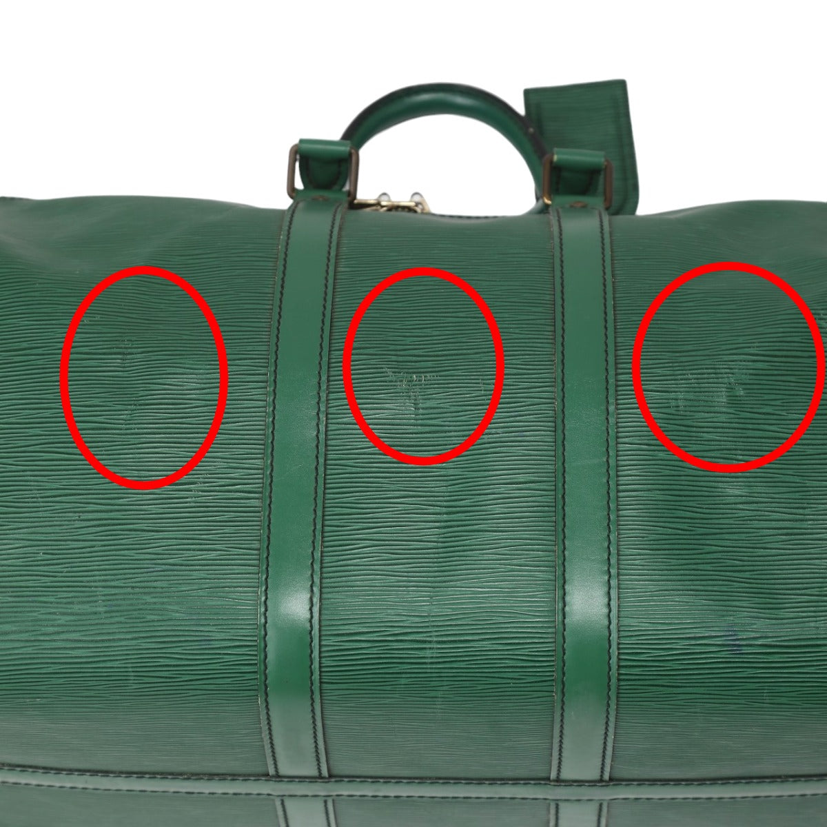 LOUIS VUITTON Boston Duffel bag M42974 Epi Leather Borneo Green Epi Keepall 45
