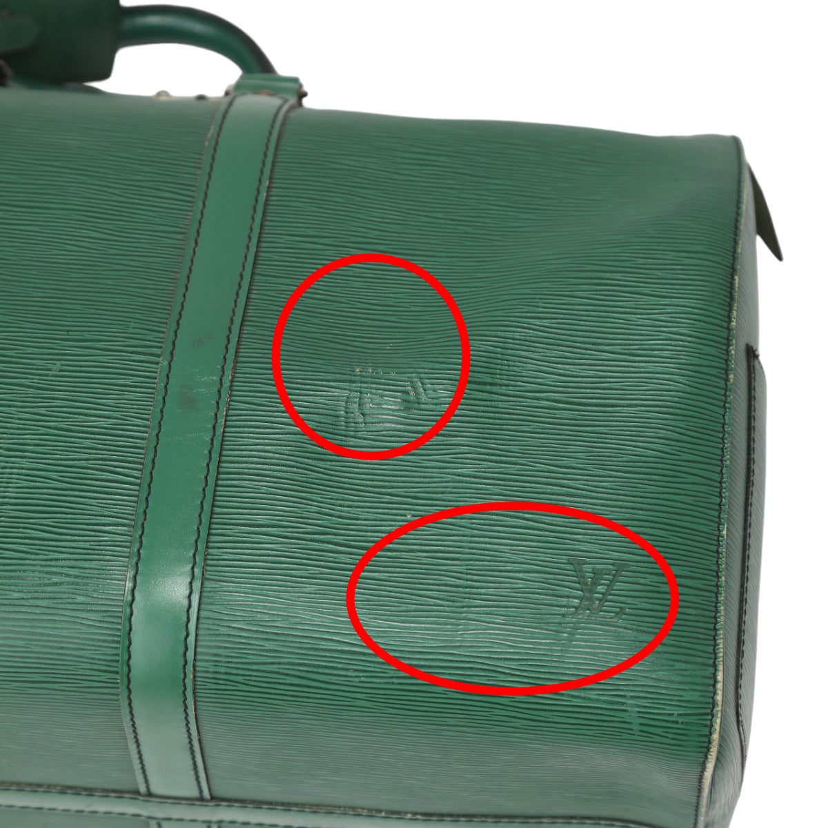 LOUIS VUITTON Boston Duffel bag M42974 Epi Leather Borneo Green Epi Keepall 45