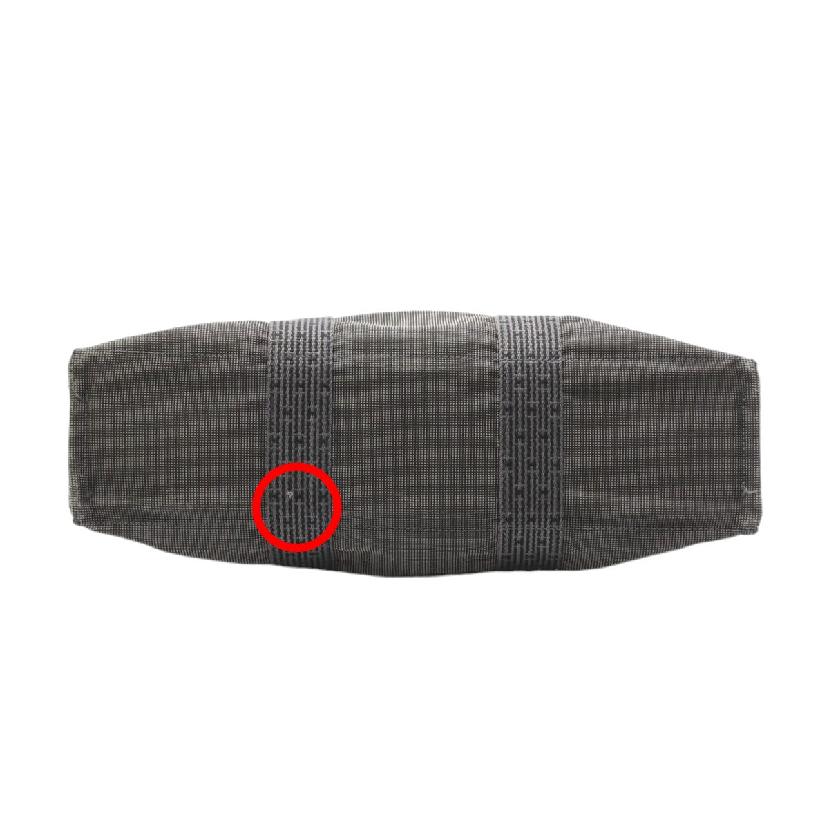 HERMES Tote Bag canvas gray Tote Bag Tote MM Her Line mens(Unisex) Used