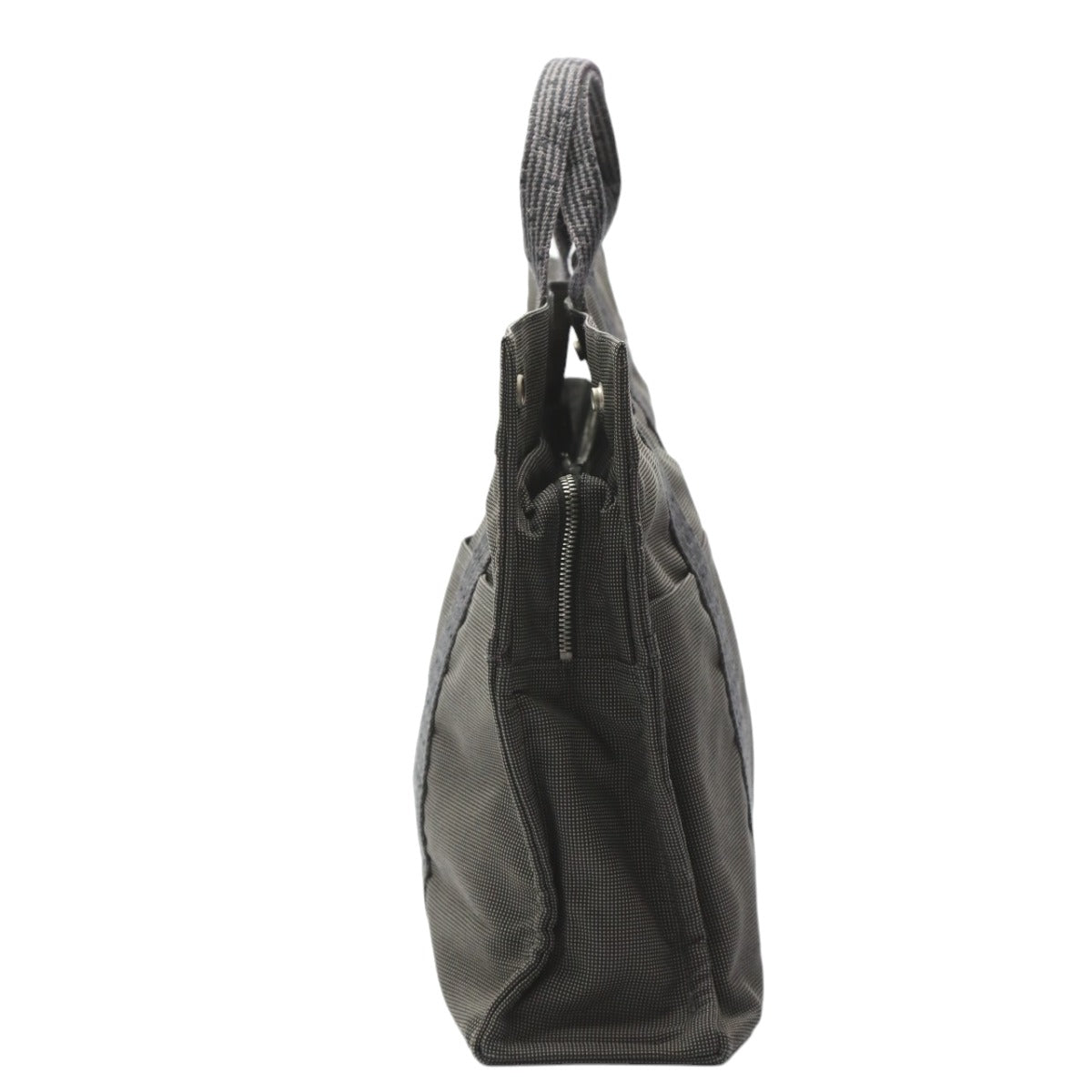 HERMES Tote Bag canvas gray Tote MM Her Line mens(Unisex) Used