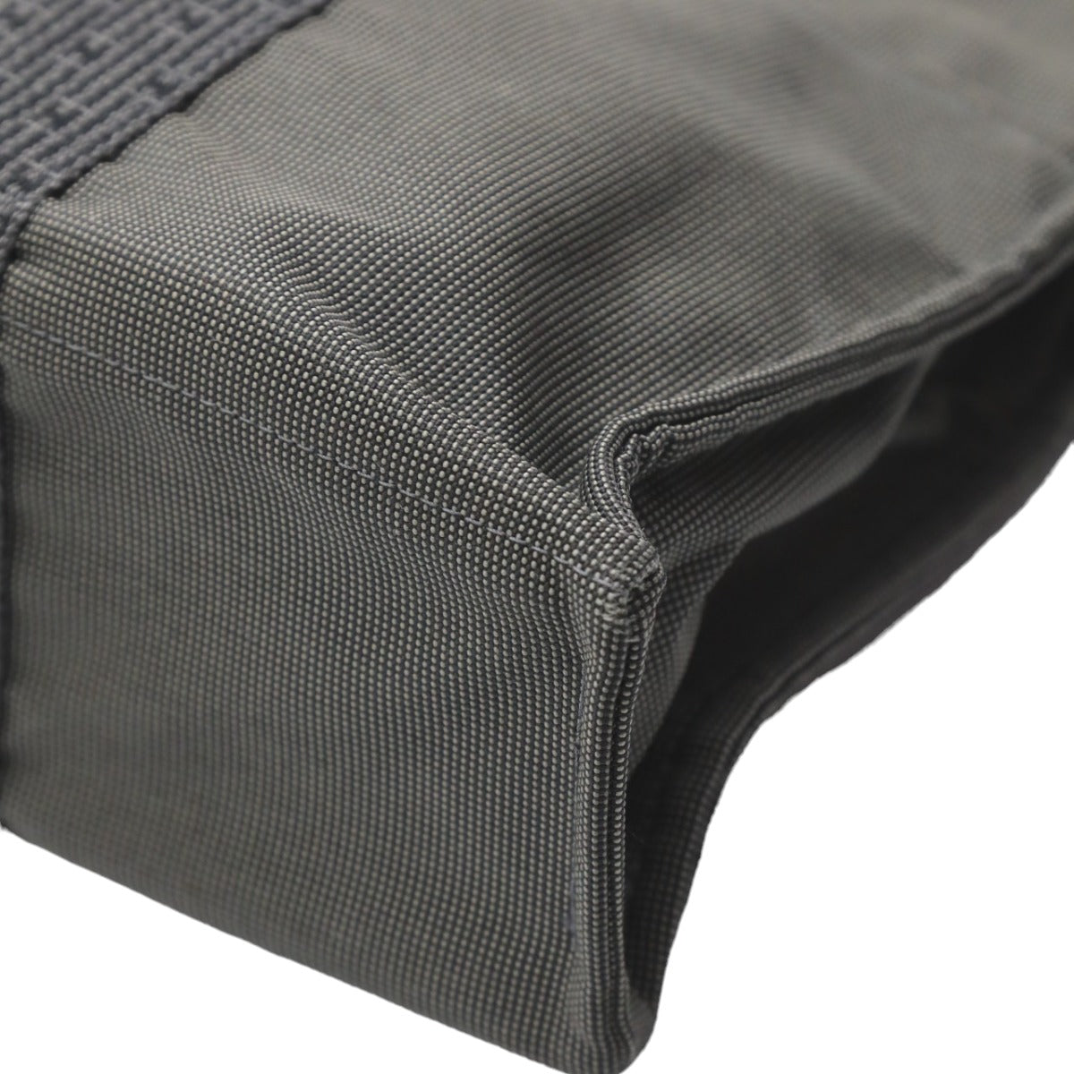 HERMES Tote Bag canvas gray Tote MM Her Line mens(Unisex) Used