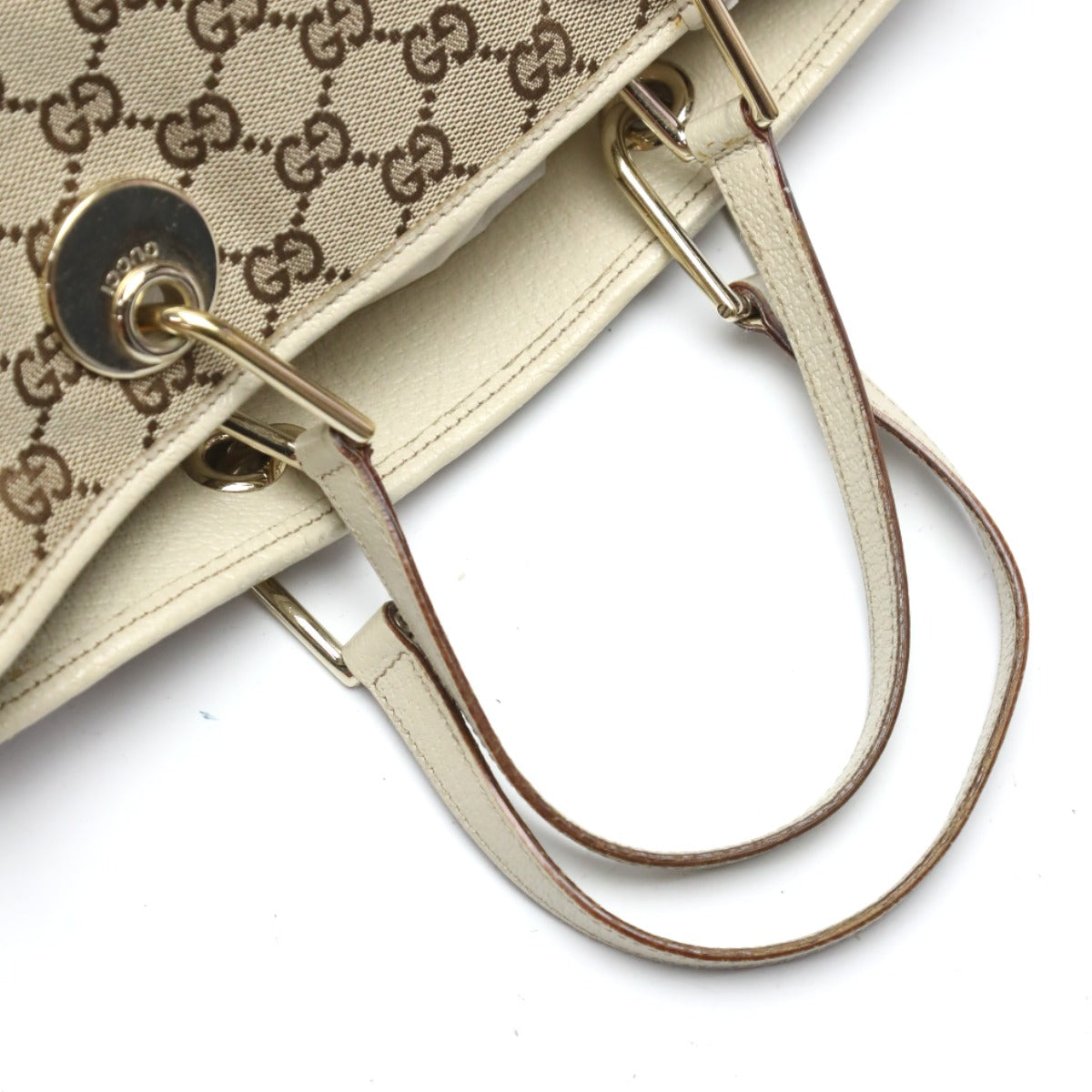 GUCCI Handbag GG canvas beige Mini Tote Bag GG canvas 120844 Women Used