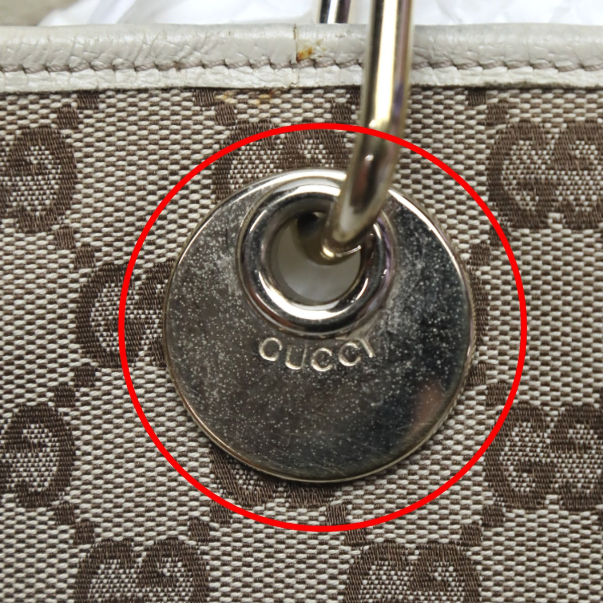 GUCCI Handbag GG canvas beige Mini Tote Bag GG canvas 120844 Women Used