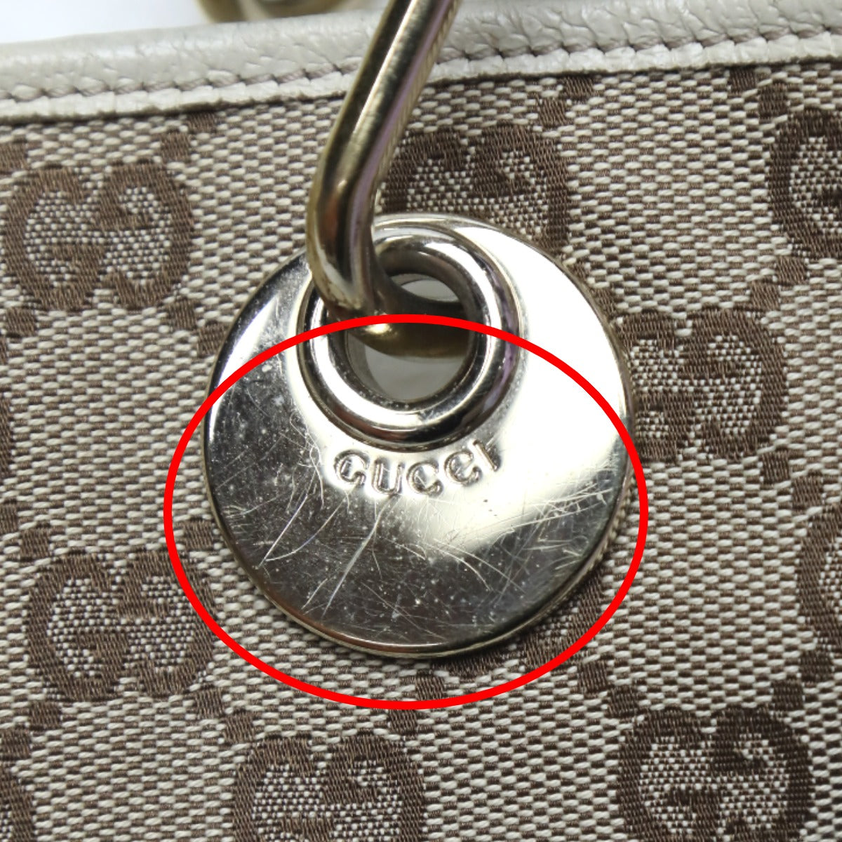 GUCCI Handbag GG canvas beige Mini Tote Bag GG canvas 120844 Women Used