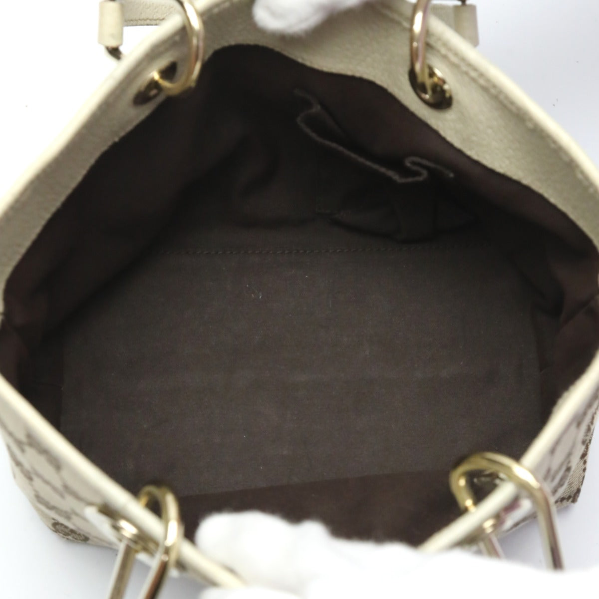 GUCCI Handbag GG canvas beige Mini Tote Bag GG canvas 120844 Women Used