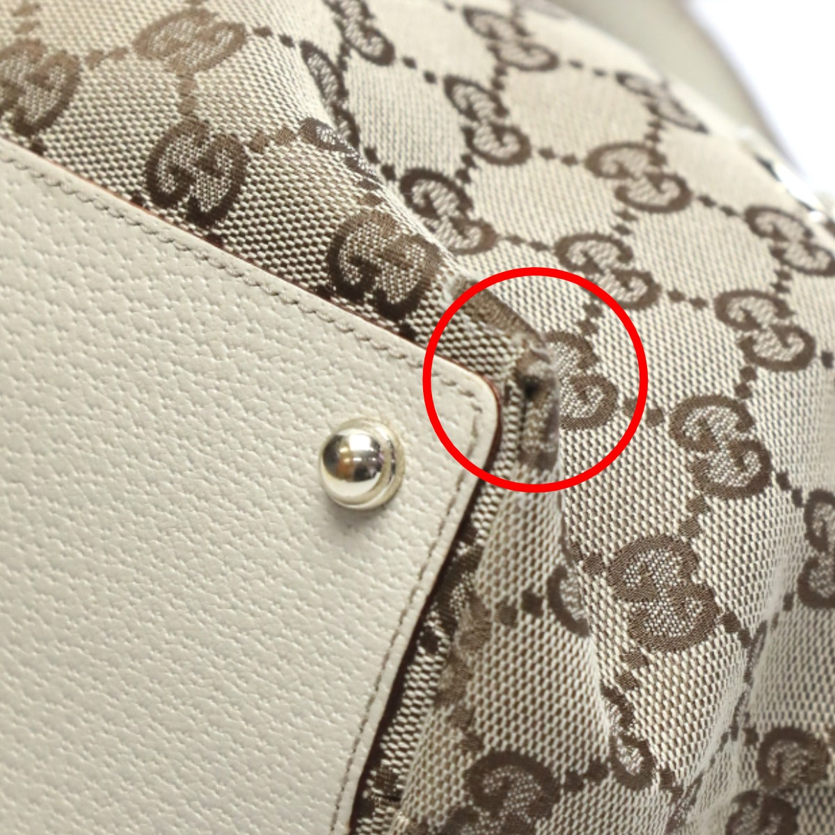 GUCCI Handbag GG canvas beige Mini Tote Bag GG canvas 120844 Women Used