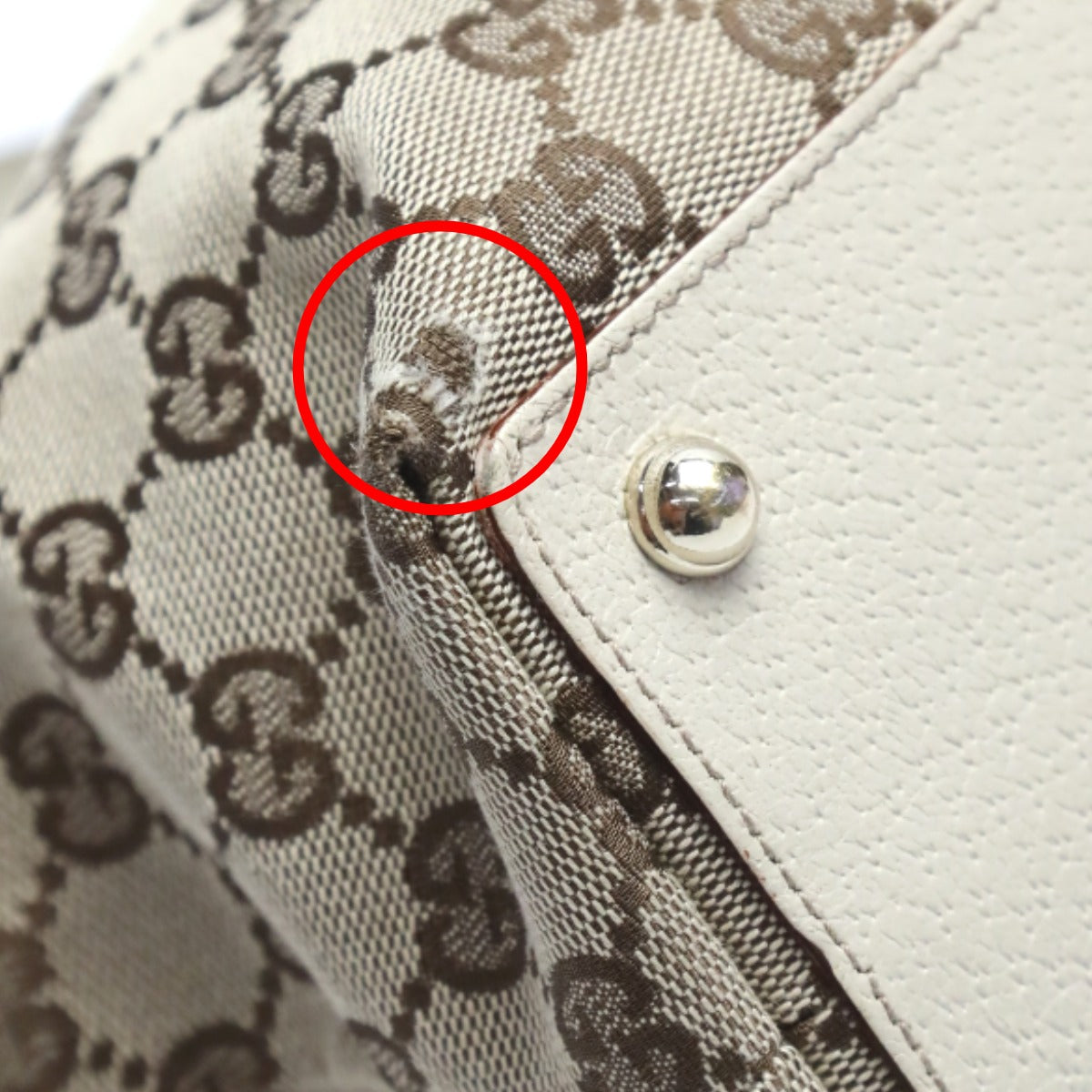 GUCCI Handbag GG canvas beige Mini Tote Bag GG canvas 120844 Women Used