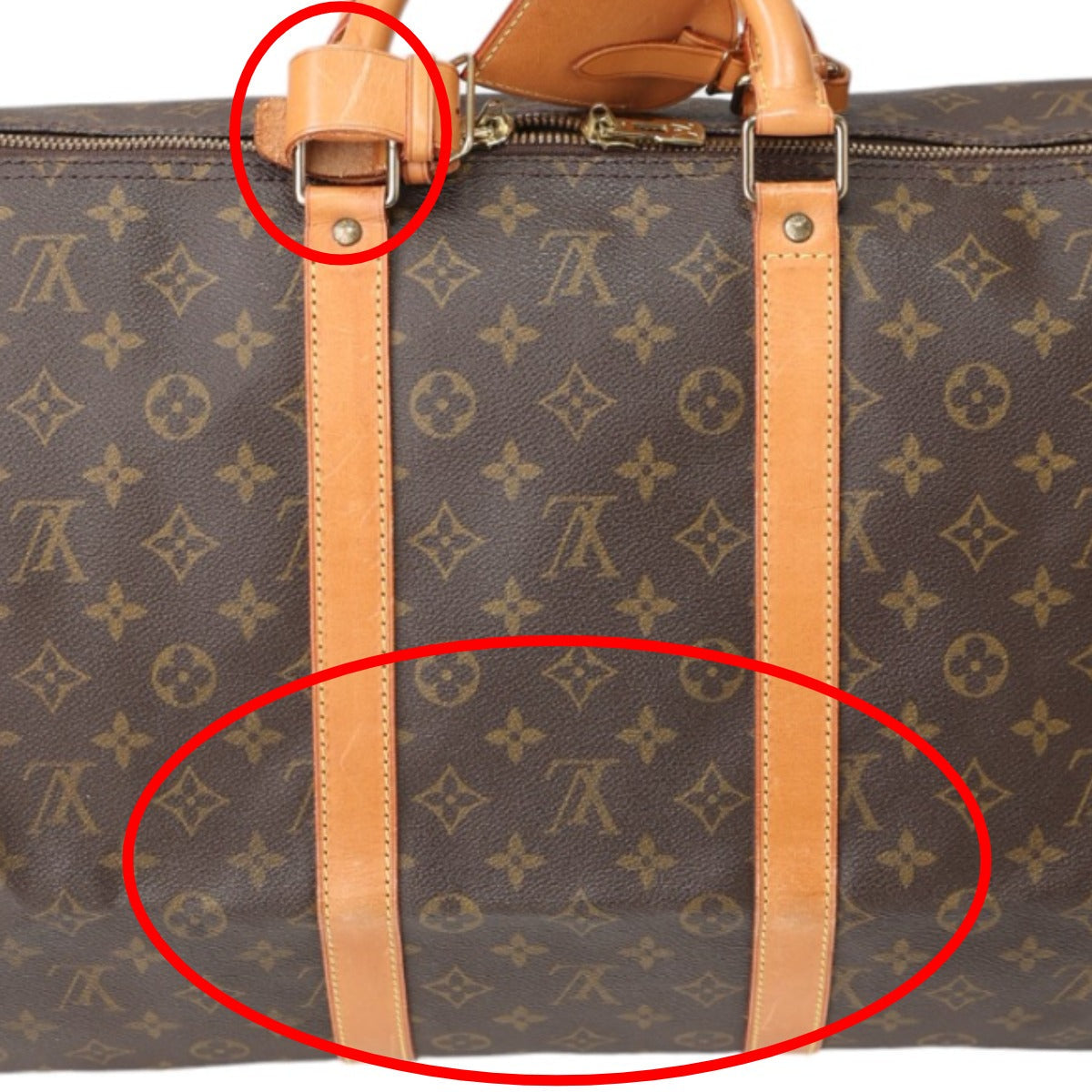 LOUIS VUITTON Boston Duffel bag M41424 Monogram canvas Brown Monogram Keepall 55