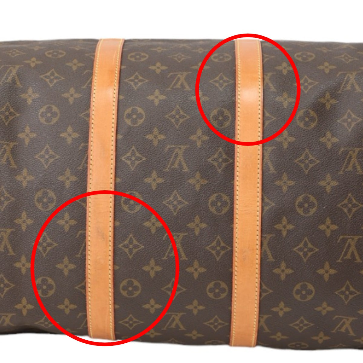 LOUIS VUITTON Boston Duffel bag M41424 Monogram canvas Brown Monogram Keepall 55