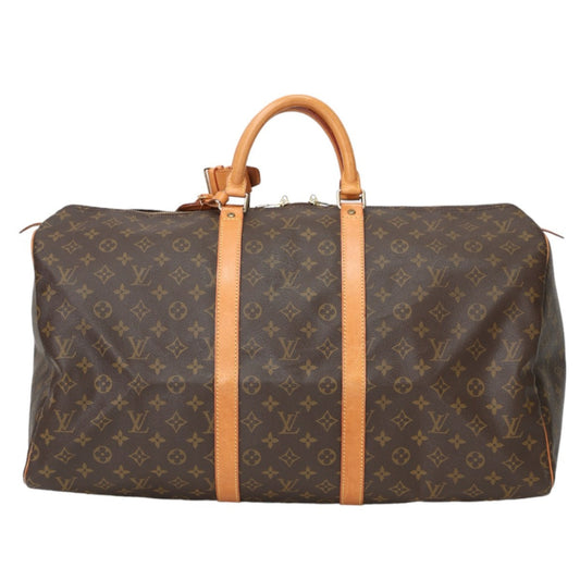 LOUIS VUITTON Boston Duffel bag M41424 Monogram canvas Brown Monogram Keepall 55