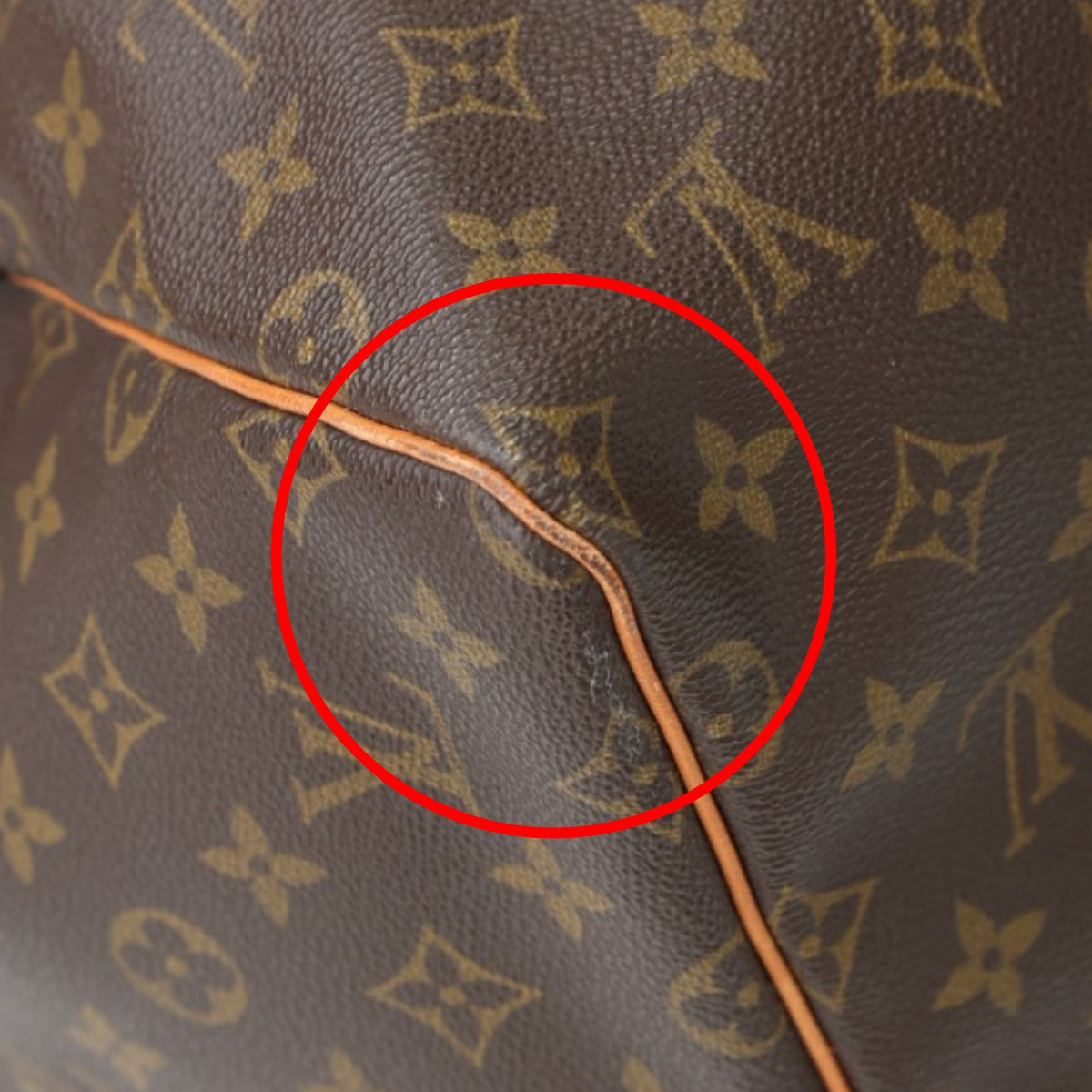 LOUIS VUITTON Boston Duffel bag M41424 Monogram canvas Brown Monogram Keepall 55