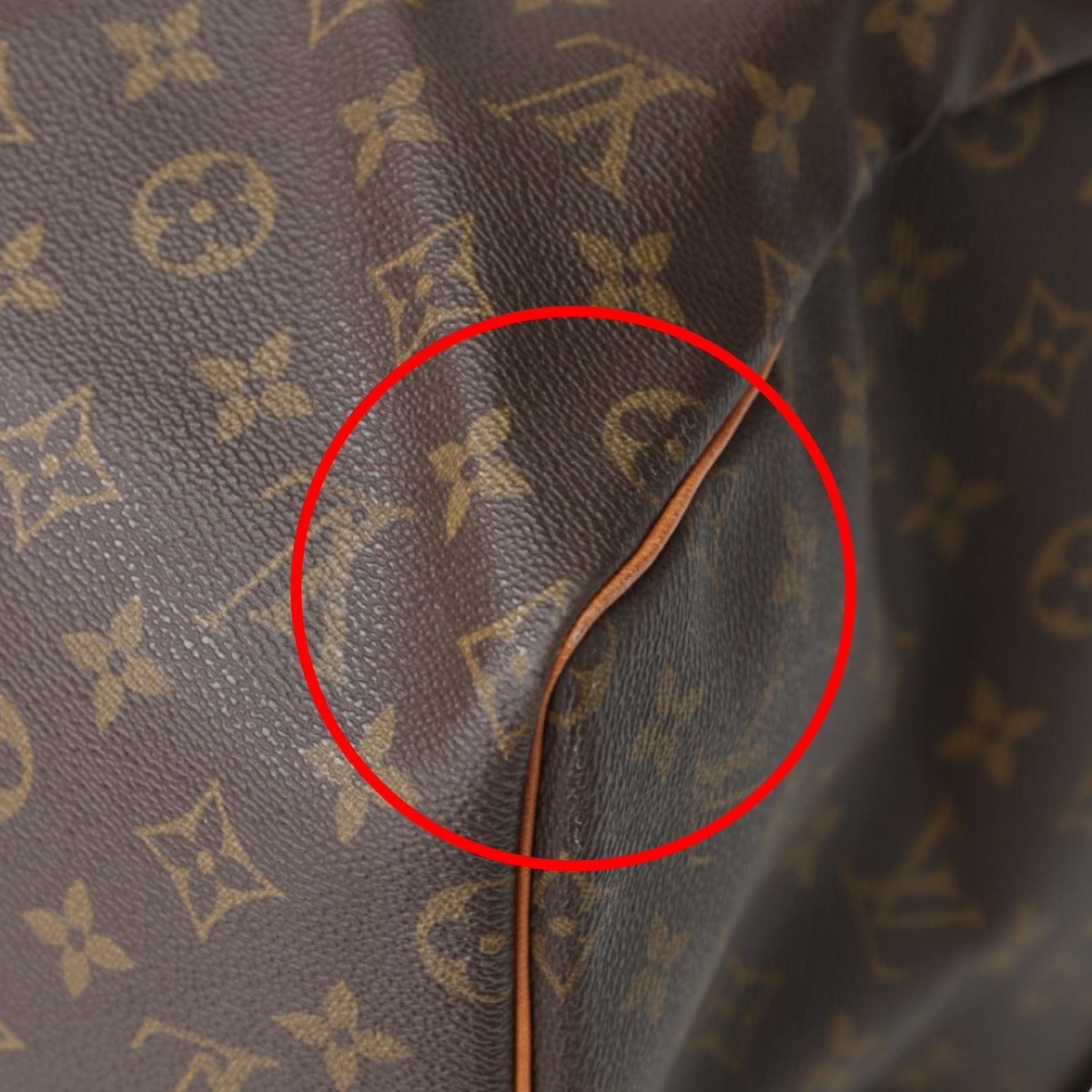 LOUIS VUITTON Boston Duffel bag M41424 Monogram canvas Brown Monogram Keepall 55