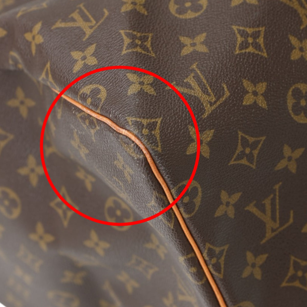 LOUIS VUITTON Boston Duffel bag M41424 Monogram canvas Brown Monogram Keepall 55