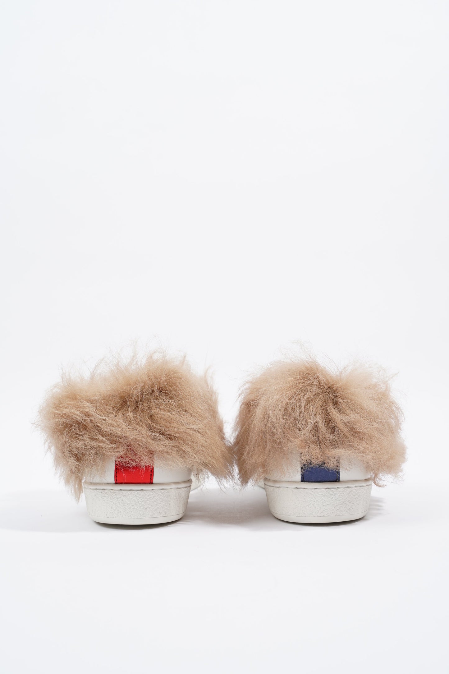 Gucci Ace Bee Fur White / Green / Red Leather EU 38.5 UK 5.5