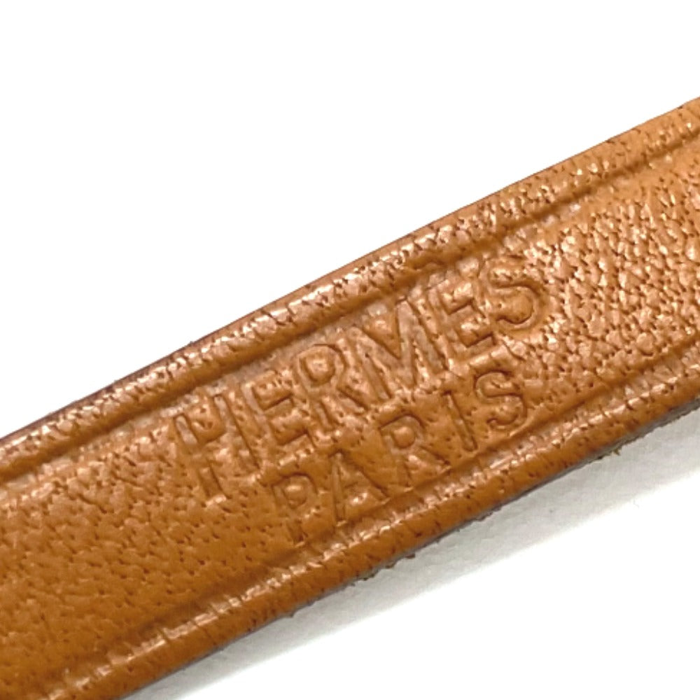 HERMES bracelet 8017 light brown Kelly Ardion Choker(Unisex) Used