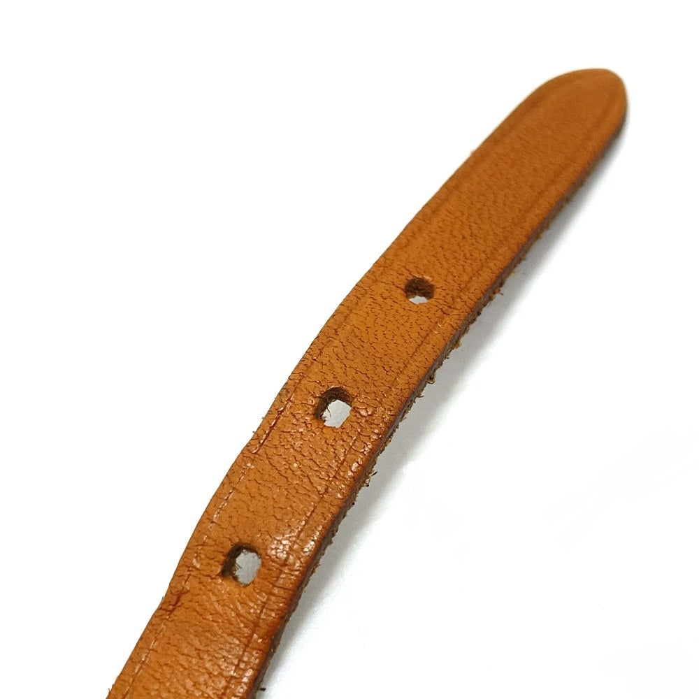 HERMES bracelet 8017 light brown Kelly Ardion Choker(Unisex) Used