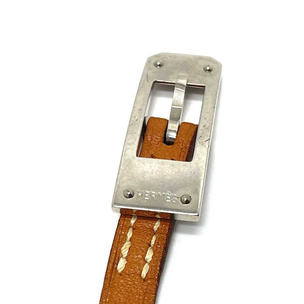 HERMES bracelet 8017 light brown Kelly Ardion Choker(Unisex) Used