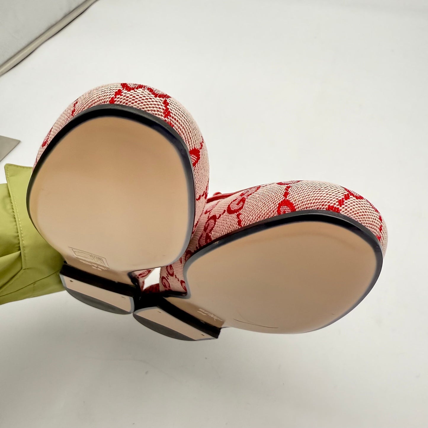 Gucci Cloth Flats Red US Women's Size 5.5 24080804